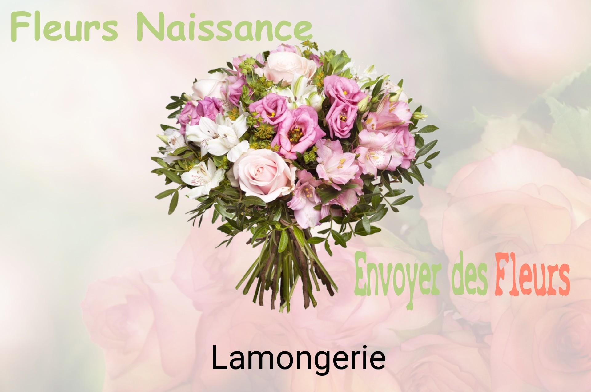 Bouquet de fleurs de naissance livré à Lamongerie